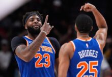 Knicks’ Record Rout Ends Hawks Season 140-89