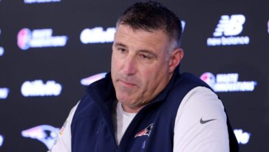 Inside the NBA put Mike Vrabel and Dianna Russini on graphic poking fun at Celtics' exit