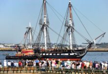 Old Ironsides leads Sail Boston 2026 parade