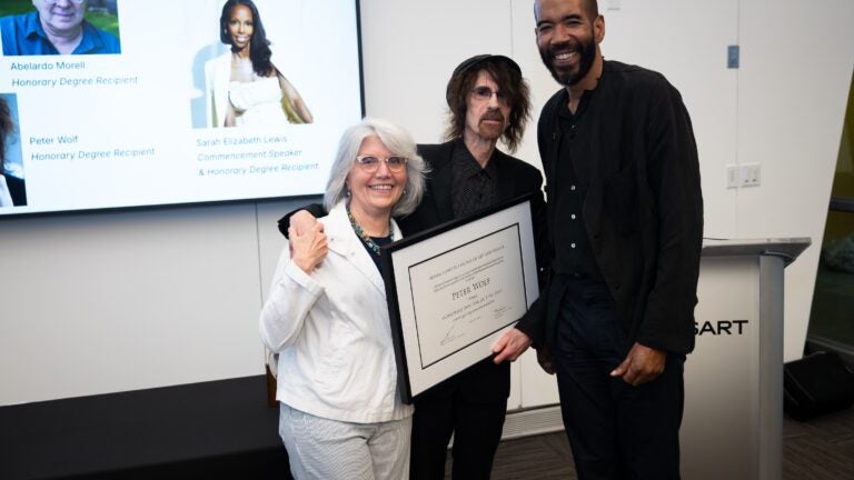 Peter Wolf gets MassArt honorary doctorate, decades later Peter Wolf gets MassArt honorary doctorate, decades later