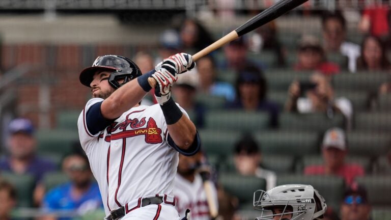 Braves pound Red Sox 8-1 as series slips Braves pound Red Sox 8-1 as series slips