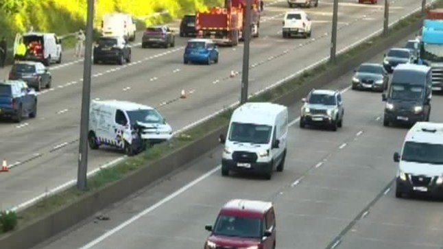 M25 Rush Hour Delays After Van Crash in Surrey