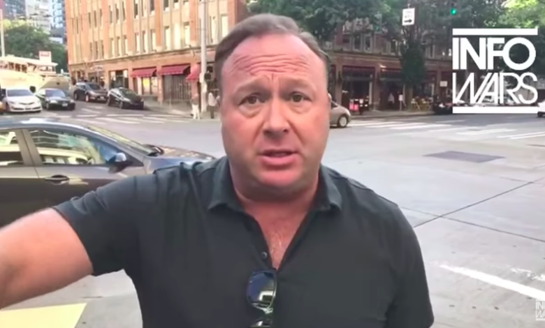 Alex Jones sparks Seattle confrontation over Trump-era claims