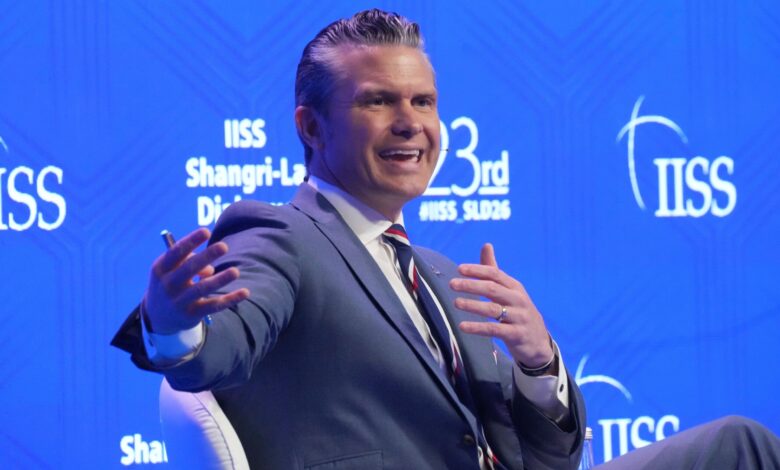 Hegseth eases China rhetoric at Shangri-La Hegseth eases China rhetoric at Shangri-La