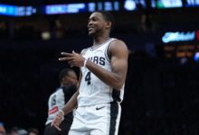 Spurs’ De’Aaron Fox ruled out Game 2 with ankle issue