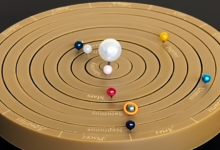 Single-Motor 3D Printed Orrery Brings the Solar System to Life