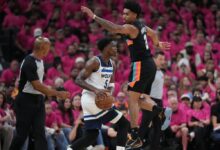 Edwards returns and Timberwolves overcome big game by Wembanyama to beat Spurs 104-102 in Game 1 - WTOP News