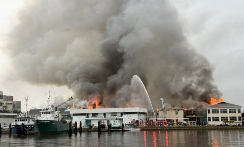 ‘It’s all erased’: Elected officials tour USF St. Petersburg Marine Science Lab fire site