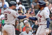 Brice Matthews’ homer and catch seal Astros win