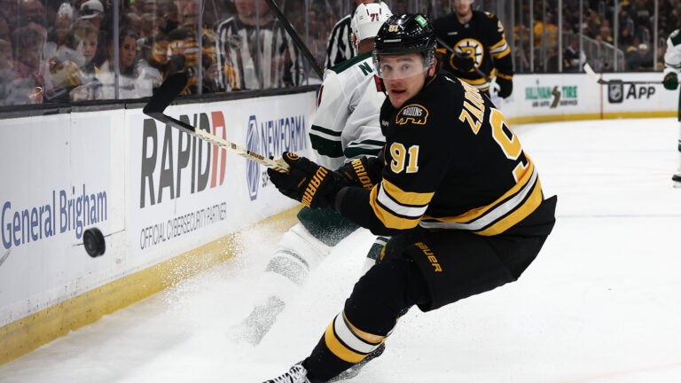 Bruins’ Zadorov Says He Played With Torn MCL Bruins’ Zadorov Says He Played With Torn MCL