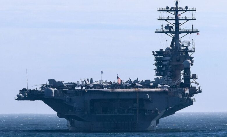 Two US destroyers face 'sustained' Iranian attack in Strait of Hormuz