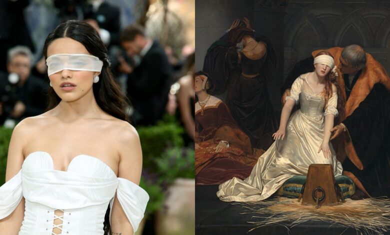 Rachel Zegler’s Met Gala Outfit Is Inspired by “The Execution of Lady Jane Grey”