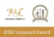 Chicago Personal Injury Attorney Wins 2026 Vanguard Award