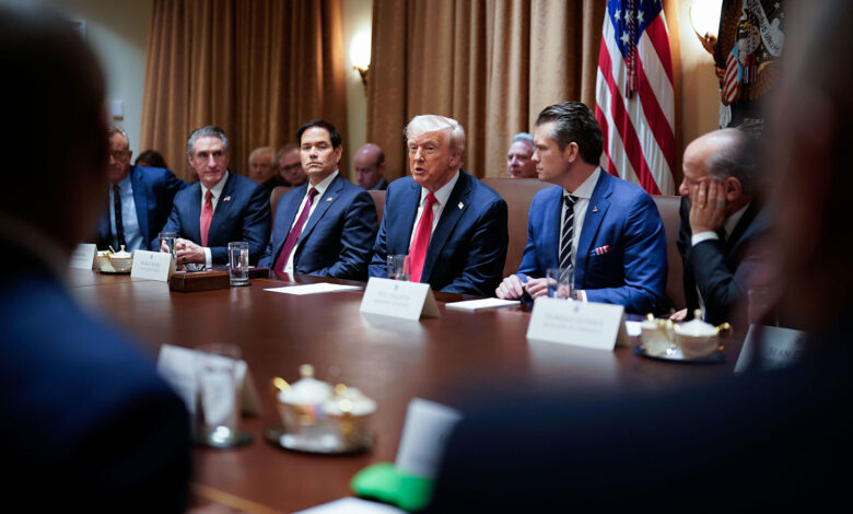 Trump’s Cabinet rhetoric targets allies, aid, and war Trump’s Cabinet rhetoric targets allies, aid, and war