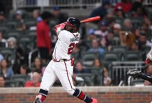 Braves’ Harris to DH as quad soreness is managed