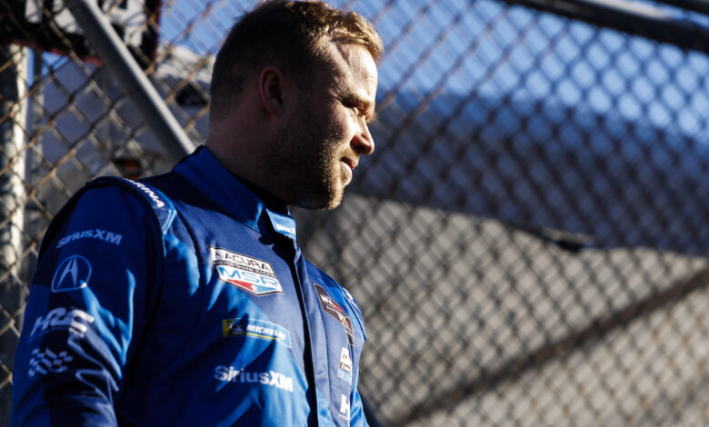 New Father Felix Rosenqvist Brings Baby Stella to Indy