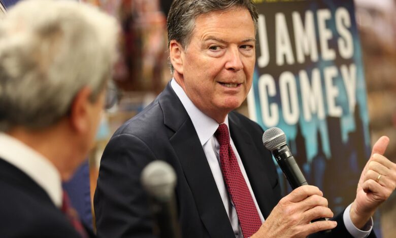Comey Faces Charges as First Amendment Stakes Rise
