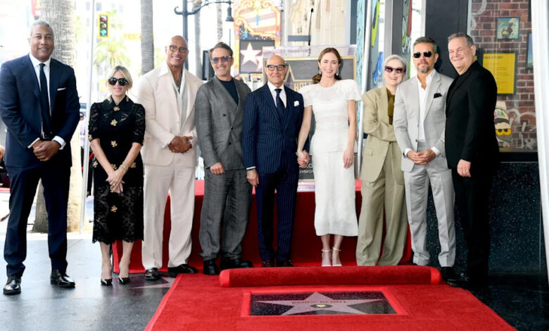 Emily Blunt and Stanley Tucci Get Walk of Fame Stars