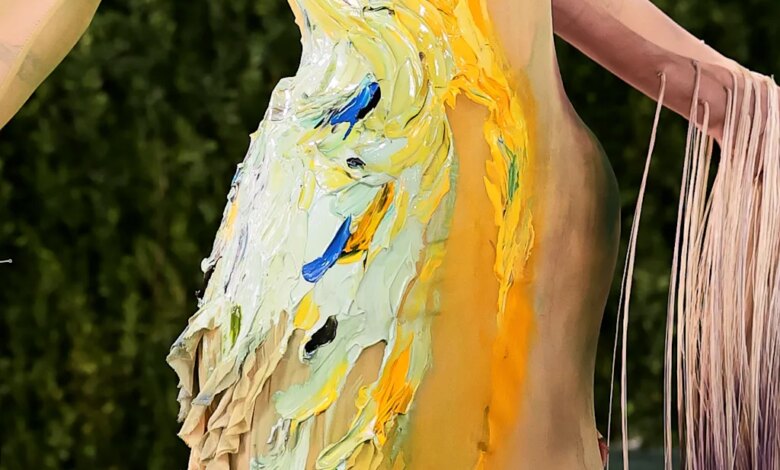 The artist behind Emma Chamberlain’s Met Gala gown on why it took 40 hours to paint