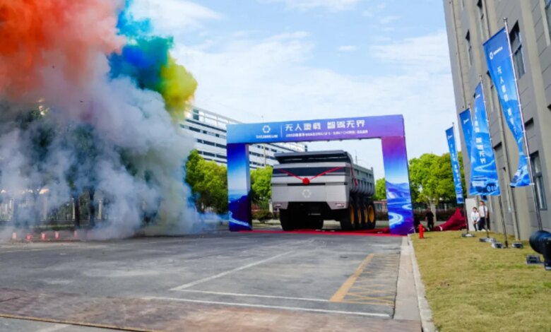 This driverless Chinese mining truck is giant, agile, and shows the industrial future of AI