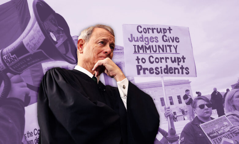 Roberts’ ‘umpire’ mask slips as voting power shifts