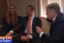 Lara and Eric Trump weigh possible White House run on Hannity podcast
