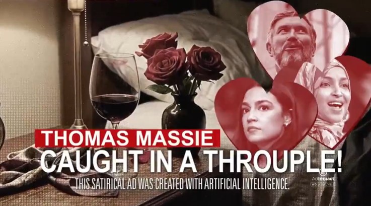 ‘TAKE IT DOWN’: MTG Says Massie Attack Ad Insinuating a Throuple with AOC and Ilhan Omar Violates Revenge Porn Law