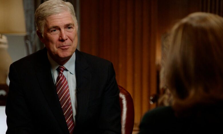 Amid attacks by President Trump, Supreme Court Justice Neil Gorsuch says