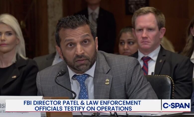 Patel Under Fire as Murray Questions FBI Journalist Probes Patel Under Fire as Murray Questions FBI Journalist Probes