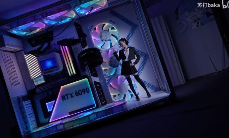 This PC is big enough to live in and has it’s own AC for cooling the giant internals