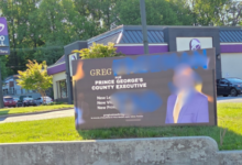 Campaign sign vandalized with hate symbols in Prince George’s County - WTOP News