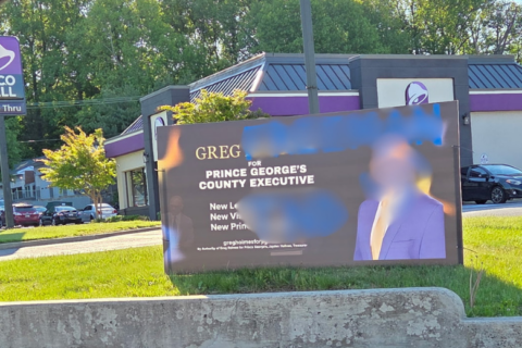 Campaign sign vandalized with hate symbols in Prince George’s County - WTOP News
