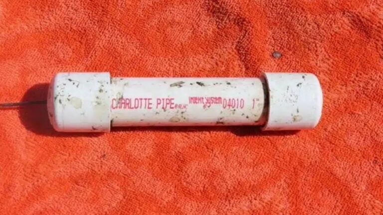 Lakeville police probe PVC pipe bomb by pond