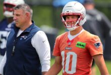 Patriots open 2026 OTAs with Maye, absences looming