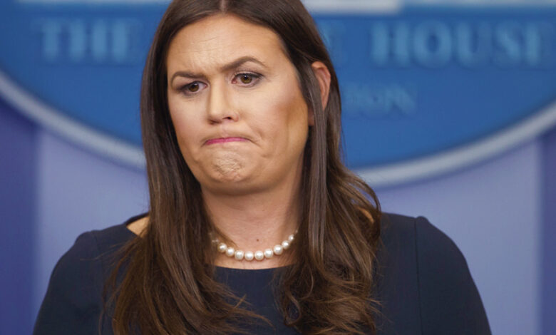 Sarah Huckabee Sanders derails on Trump’s terror immigration claims