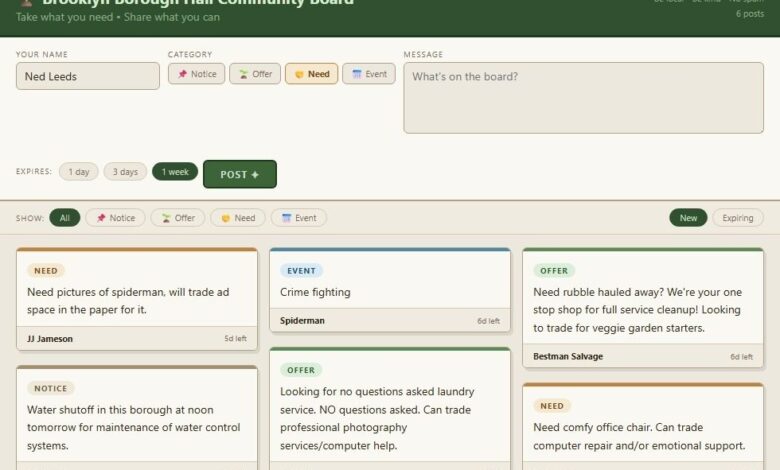 ESP32 Hosts SolarPunk Message Board