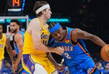Thunder crush Lakers in series opener