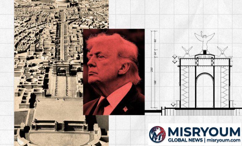 Trump’s proposed arch vs. U.S. symbols Trump’s proposed arch vs. U.S. symbols