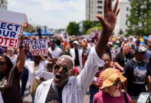 Voting rights buses reach Montgomery as Court rolls back