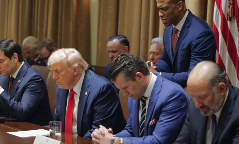 Trump team ties raids and wars to biblical verses Trump team ties raids and wars to biblical verses
