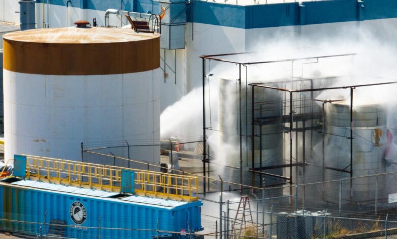 Orange County toxic tank hits 100 degrees maximum gauge Orange County toxic tank hits 100 degrees maximum gauge