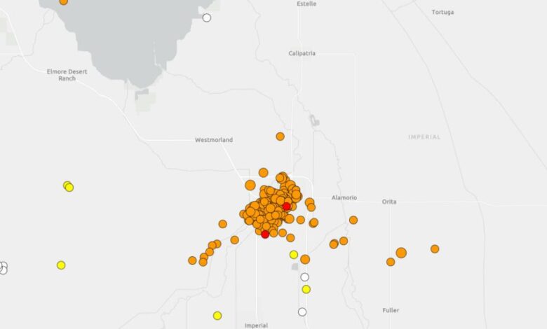 Earthquake swarm in Imperial County rattles residents