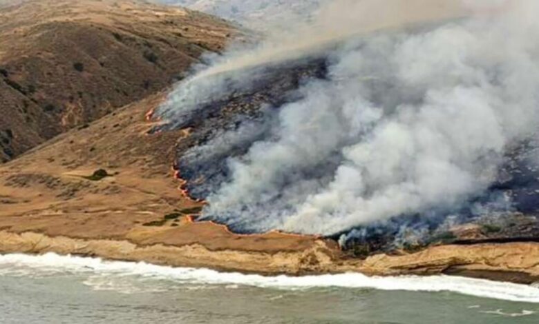 Wildfire from flares burns nearly fifth of Santa Rosa Wildfire from flares burns nearly fifth of Santa Rosa