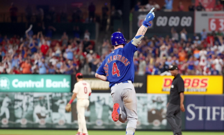 Crow-Armstrong answers heckling with 444-foot homer Crow-Armstrong answers heckling with 444-foot homer