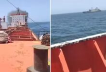 US warplane disables tanker near Oman; 24 Indians evacuated