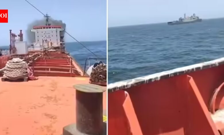 US warplane disables tanker near Oman; 24 Indians evacuated