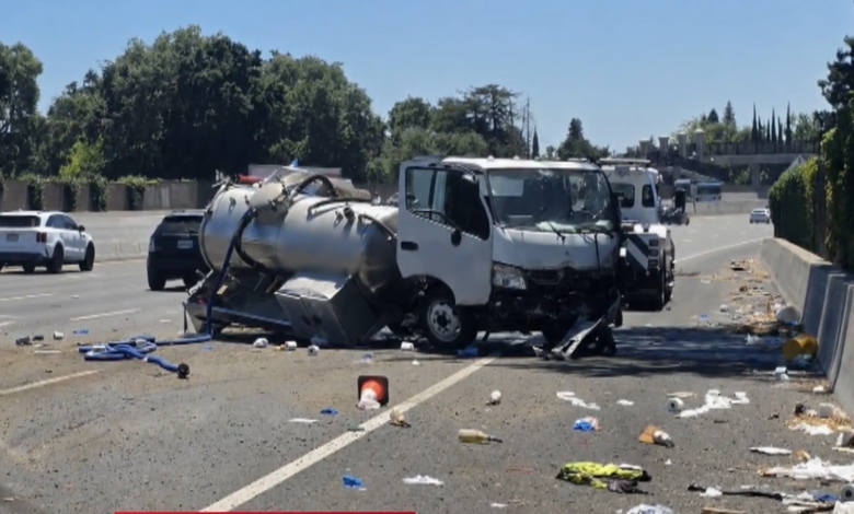 Septic Tank Spill Shuts Down I-5 With Hazmat Cleanup Septic Tank Spill Shuts Down I-5 With Hazmat Cleanup