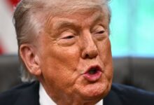 Just 9% approve Trump name on buildings, poll shows