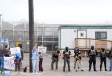 Teen’s release comes as police unleash tear gas at Delaney Hall