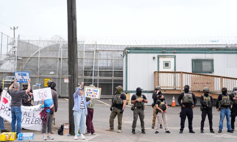 Teen’s release comes as police unleash tear gas at Delaney Hall
